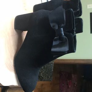 Kate Spade black Suede booties.